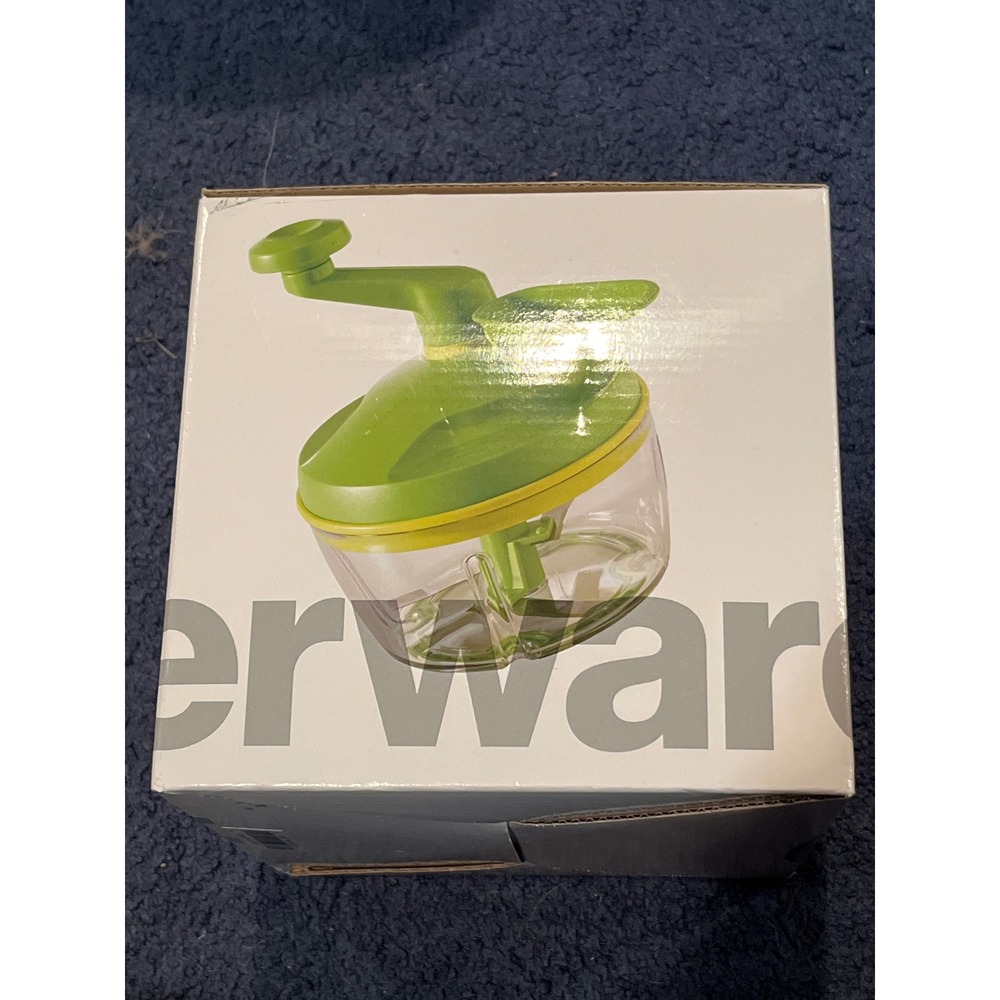 Tupperware Quick Chef Pro System Manual Food Processor Green 99-8470 New